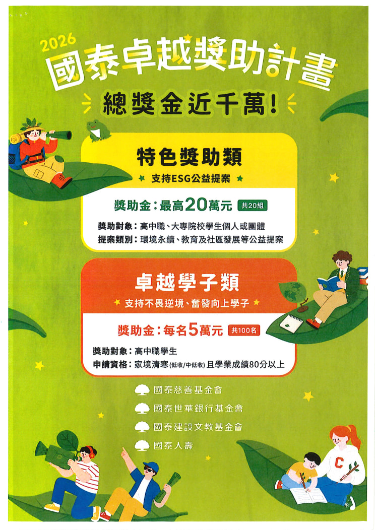 獎助計畫海報